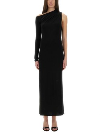 Courr&egrave;ges Long One-Shoulder Dress