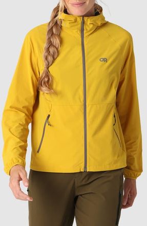 Outdoor Research Astroman Sun Full Zip Hoodie in Amber at Nordstrom, Size Xx-Large