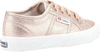 Superga 2750 Metallic Canvas Shoe Pink Skin Matt/F Avorio UK 10 UK 10 Pink Skin