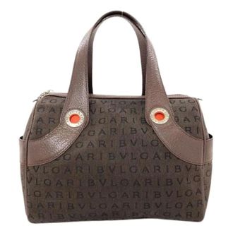 Bulgari Pre-owned Vintage Handtas - Dames - Pre-owned - Bruin - Maat: ONE Size
