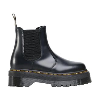 Dr. Martens Chelsea Boots, female, Black, Size: 10 US Quad Boots Polished Smooth