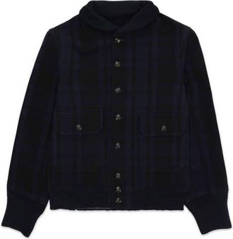 Fortela Nimiz Wool Blend Bomber Jacket in Navy Blue at Nordstrom, Size 52 Eu