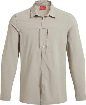 Craghoppers Nosilife Pro Langarm Hemd V Hemd f&uuml;r Herren | grau