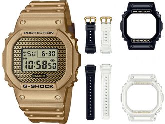 Casio G-shock Mens Gold Watch DWE-5600HG-1ER - One Size
