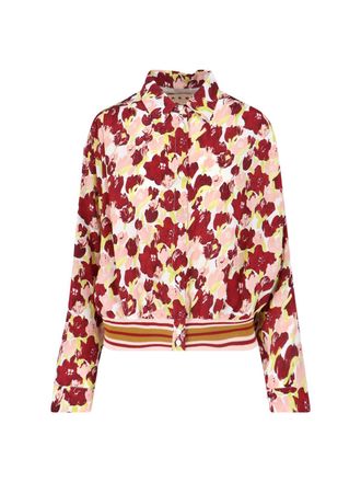 Marni Multicolor Floral Pattern Silk Shirt