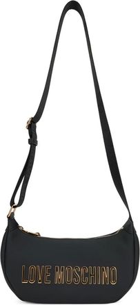 Love Moschino Logo Strap Shoulder Bag - Dames - Tassen - Zwart - Maat: ONE Size Poliester