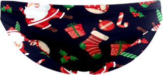Generic Cute Christmas Santa Claus Sock Mens Bikini Swimwear Personalized Swim Briefs Bathing Suit Swimsuit