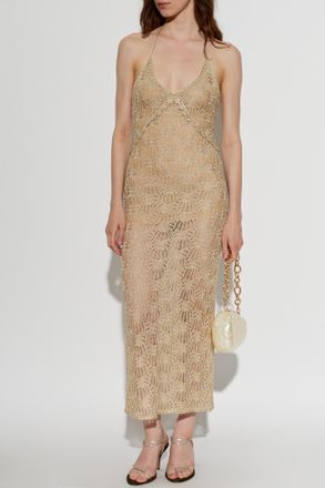 LoveShackFancy Long Dress Vreya, Womens, Gold