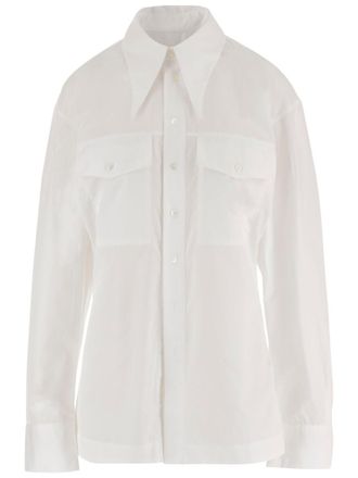 Ami White Oversized Solid Shirt