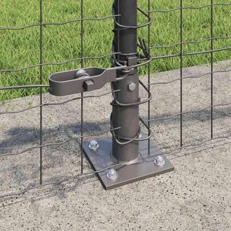 Berkfield Home Stylish Fence Posts Set of 52 Grey Concrete 3.2 x 3.2 x 70 cm Durable