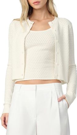 Joe's The Pointelle Dani Cardigan in Milk at Nordstrom Rack, Size X-Large