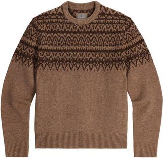 Royal Robbins Arch Rock Crewneck Merino Wool Sweater in Saddle Htr Lassen Pt at Nordstrom, Size Xx-Large