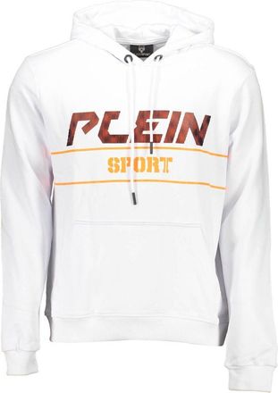 Plein Sport Bianco Cotton Men Mens Sweatshirt