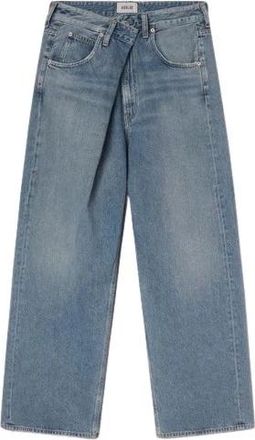 A Gold E Vana Fold Jean - Dames - Regular Fit Jeans - Blauw - W30 - Katoen - Jeans