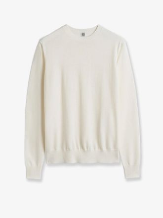 Toteme Maglia Fine Crew Knit in misto lana e seta - TOTEME - gender_Woman
