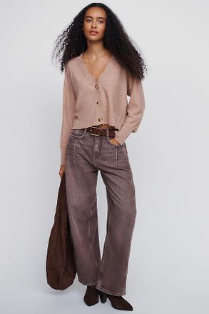 Pilcro Heritage Curve High-Rise Barrel-Leg Jeans
