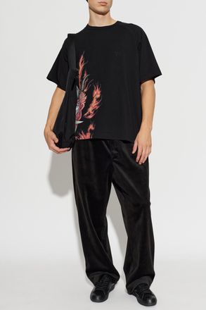 Yohji Yamamoto Cotton T-shirt, Mens, Black
