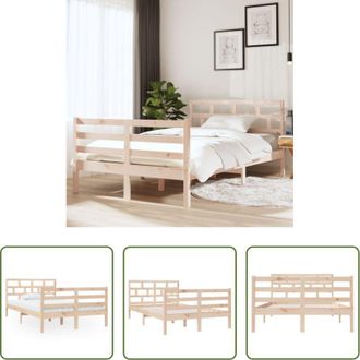 vidaXL vidaXL Giroletto 120x190 cm Small Double in Legno Massello