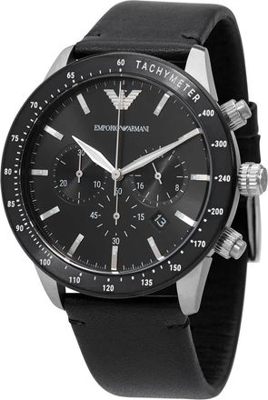 Emporio Armani Mario Chronograph Quartz Black Dial Mens Watch AR11243