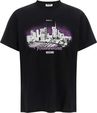 Moschino Black Crew Neck T-Shirt