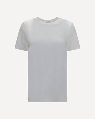 Balmain T-shirt a maniche corte in jersey ricamato Woman L