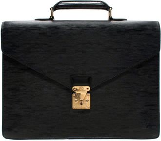 Louis Vuitton Black Epi Leather Briefcase