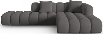 CXL by Christian Lacroix 4-Sitzer Designer Ecksofa Clotilde mit Eckteil rechts und Ottomane links - Strukturstoff
