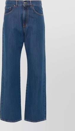 Parosh straight leg denim trousers