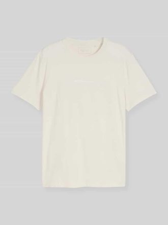 Tom Tailor Denim Regular Fit T-Shirt aus reiner Baumwolle in Offwhite, Gr&ouml;&szlig;e XXL
