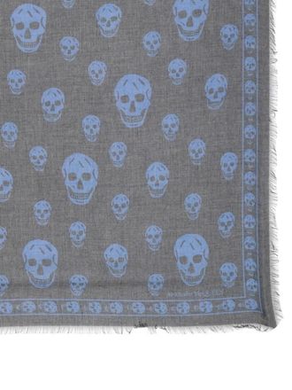 Alexander McQueen Alexander McQueen Tücher & Schals - Classic Skull Scarf - Gr. unisize - in Grau - für Damen