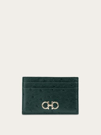 Ferragamo Women Gancini card holder Green