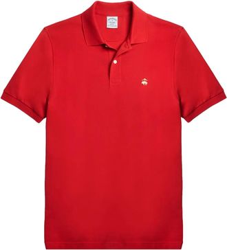 Brooks Brothers Polo con ricamo - Rosso