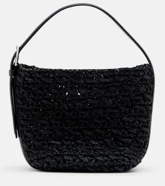 Toteme Belted Small raffia tote bag
