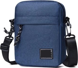 Generic Compatible For Men Oxford Shoulder Bag Durable Black Mobile Crossbody Bags(Blue)