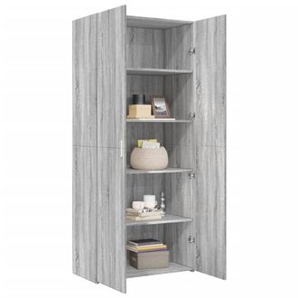 Berkfield Home Highboard Grey Sonoma 80x42.5x185 cm Engineered Wood