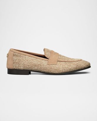 Bougeotte Melange Mix and Suede Flaneur Penny Loafers