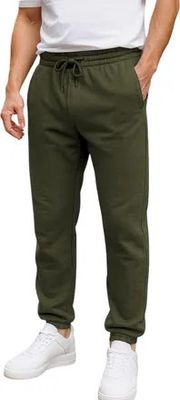 Urban Road Mens Fleece Jogging Bottoms - Winter Warm Sweatpants with Zipped Pockets & Drawcord Waist, Heavyweight 280gsm Joggers, Casual Sports & Loungewear Trou