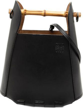 Loewe Pre-owned Loewe Calfskin Bamboo Bucket Bag 652004