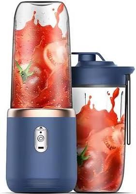 OEM Batidora Port&aacute;til Para Batidos Y Zumos, Batidora El&eacute;ctrica Multifuncional De Cocina Con 2 Vasos, Color Azul