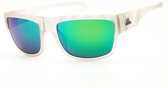 adidas SP0082 27Q Crystal/Green Mirror