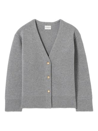 Claudie Pierlot V-neck embroidered cardigan - Grey