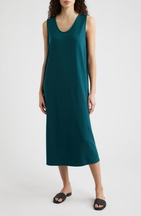 Eileen Fisher Sleeveless Shift Dress in Kelp at Nordstrom, Size X-Large