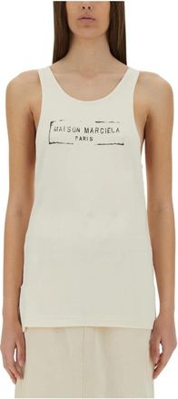 Maison Margiela Tops, Dames, Beige, S, Tanktop