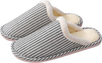 Generic Mens Slippers Comfy Handmade Stitch Microsuede Slip-On House Shoes Comfy House Shoes Cozy Winter Slippers for Women Anti-Slip Rubber Soles Womens Coup