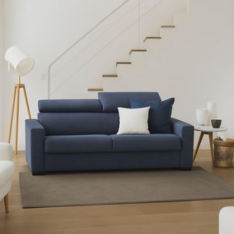 Dmora Talamo Italia - Sofa Cama Agrippina, Gran Sof&aacute; De 2 Plazas, 100% Made In Italy, Sof&aacute; De Sal&oacute;n Con Apertura Giratoria, Con Reposacabezas Ajustable Y Re