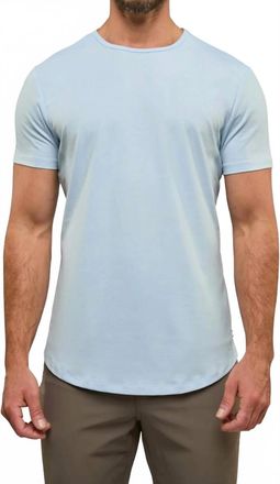 Cuts Ao Curve-Hem Tee In Oxford Blue