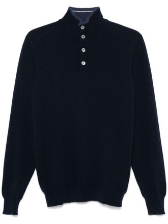 Fedeli cashmere pullover - men - Cashmere - 56 - Blue