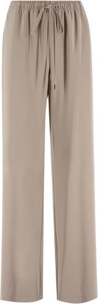 Ermanno Scervino Comfortabele Elastische Broek - Dames - Wijde Broeken - Beige - S - Broeken