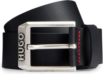 HUGO BOSS Logo-buckle belt in leather