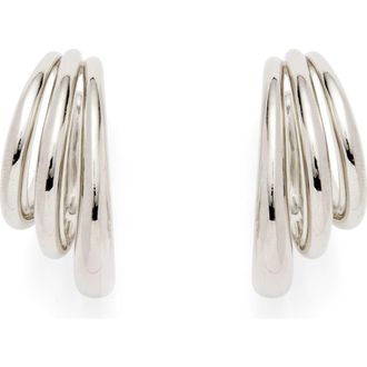 LADY GREY Triple Layer Ear Cuffs in Silver at Nordstrom